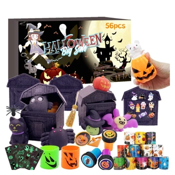Хелоуин играчка канцеларски комплект за дете, Хелоуин моливи, гумички, линийки, slamps