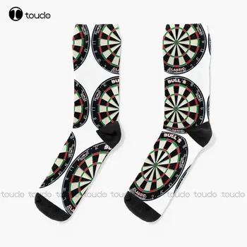 Оригинални чорапи Dartboard Забавни чорапи за жени Коледен новогодишен подарък 360° цифров печат персонализиран персонализиран Hd високо качество