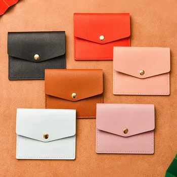 Trend ултра-тънък мини женски карта чанта плътен цвят мъже и жени проста чанта многофункционални шофьорска книжка сертификат покритие