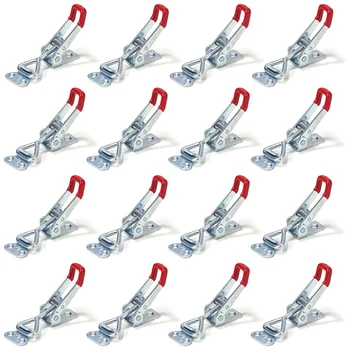 20332-P2 Pull Action Latch Toggle Clamp 4001 - 220 Lb Holding Capacity With Red Vinyl Handle Grip, 16 Pack Лесен за използване