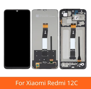 6.71'' За Xiaomi Redmi 12C 22120RN86G LCD дисплей сензорен екран дигитайзер събрание за Redmi12C дисплей замяна