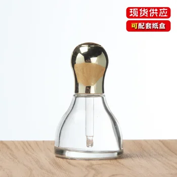 40ml капкомер бутилка нов дизайн бутон плосък рамо етерично масло бутилка козметична стъклена капкомер бутилка за многократна употреба