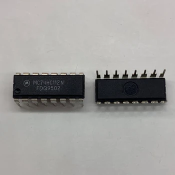 10PCS/ MC74HC112N 74HC112 [Нов внесен оригинал] DIP-16 In-line Dual J-K Trigger Chip