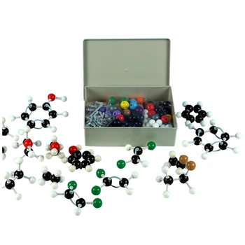 444 PCS Комплект молекулярни модели Неорганична и органична химия PP наука Атоми Молекулярни модели, кодиращи атоми за деца