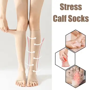 Налягане теле чорапи за жени градиент еластични компресия чорапи вторично налягане чорапи за спортно оформяне гамаши чорапи