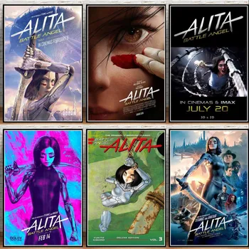 Alita Battle Angel Movie Print Art Canvas плакат за хол декор Home стена картина
