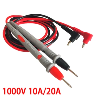 Мултицет тест води универсален кабел AC DC 1000V 20A 10A CAT III измервателни сонди писалка за мулти-метър тестер тел съвети