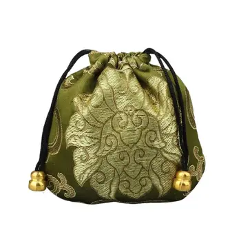 благоприятен облак шнур бродерия многоцветен китайски стил съхранение чанта бижута организатор бижута случай жени бижута чанта