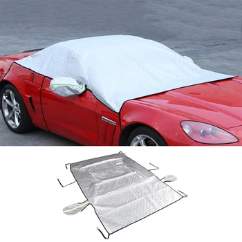 За Chevrolet Corvette C6 Сгъстяване на снежната покривка на автомобила Капак за защита на предното стъкло на автомобила Снегоустойчив протектор за сенник против замръзване