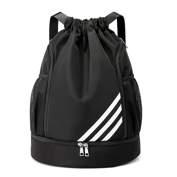 Открит спортни топки раница шнур чанта преносим Оксфорд кърпа баскетбол футбол голям капацитет съхранение чанта