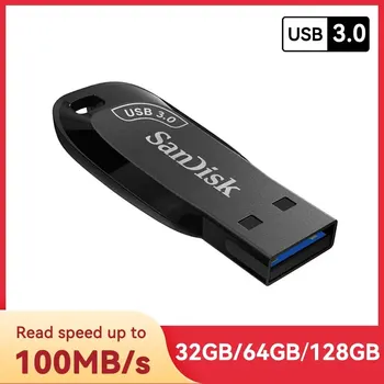SanDisk USB 3.0 USB флаш устройство CZ410 32GB 64GB 128GB Pen Drive Memory Stick Black U Disk Mini Pendrive Black Външна памет