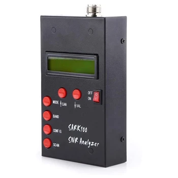 SARK100 антенен анализатор метър 1-60MHz късовълнов SWR антенен анализатор с 1.0 до 9.99 SWR използваем обхват на измерване
