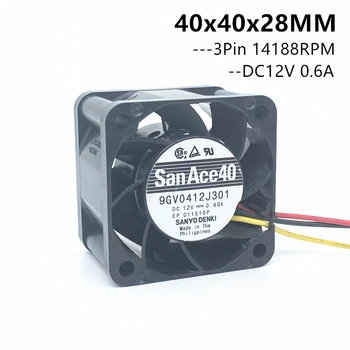 New San Ace 40MM 4CM сървър вентилатор 4028 40x40x28MM 12V 0.6A 9GV0412J301 сървър случай охлаждане вентилатор 14200RPM