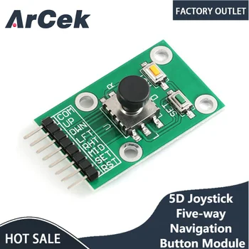Джойстик модул пет посока навигация бутон модул за MCU AVR игра 5D Rocker джойстик независима клавиатура за Arduino