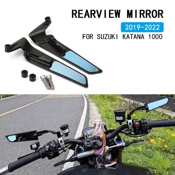 Ново За Suzuki Katana 1000 KATANA 1000 2019 2020 2021 2022 Аксесоари за мотоциклети Огледала Състезателен спорт Алуминиево огледало за обратно виждане