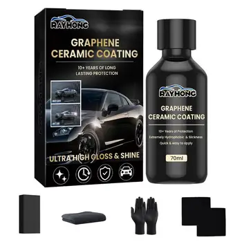 Car графен керамично покритие водоустойчив полиране боя покритие агент анти UV подстригване керамично покритие комплект за поддръжка на автомобили