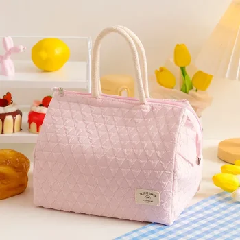 Нова мода проста водоустойчива чанта за обяд с голям капацитет Преносима кутия за обяд чанта Топлоизолирана чанта за офис работници