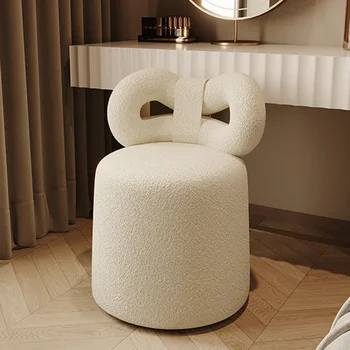 Стол за грим луксозен кашмир скандинавски стил хол диван стол модерен дом мебели облегалка тоалетка суета столове