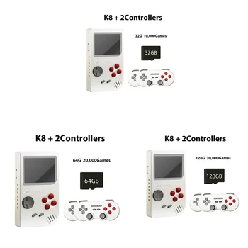 K8 Конзола за видео игри 3D PSP 4K HD изход Система с отворен код Двоен контролер 2.4G Конзола за видео игри с бързо охлаждане Издръжлива