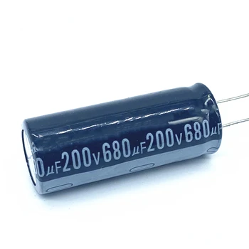 4pcs / lot Алуминиев електролитен кондензатор 680uf 200v 680uf Размер 18 * 50 200v680uf 20%