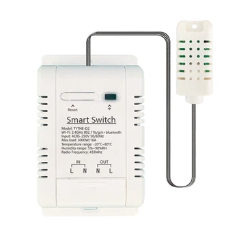 Tuya Smart Wifi термостат 16A Безжично управление с мониторинг на консумацията на енергия Термостат за температура и влажност