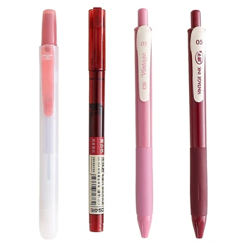 Morandi цвят серия писалка комплект с 4 парче мода преносими канцеларски материали за училище офис