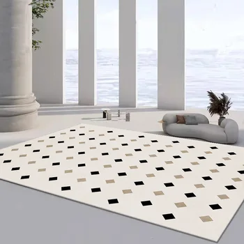 Модерен минималистичен хол килим подови постелки светлина луксозен премия одеяло спалня дома нощно легло против хлъзгане
