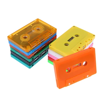 1Pc Цветна празна лента Калъф Аудио магнитен аудио запис Касета Shell Празна макара към макара касета (без лента ядро)