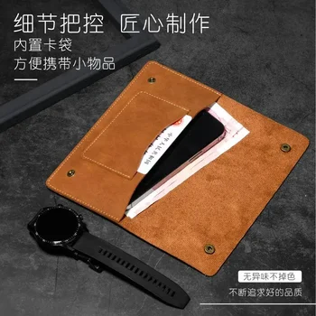 Класическа мода Нова удебелена Pu кожа висококачествена ръчна чанта Мобилна банкова карта за съхранение на лична карта