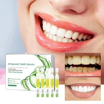 1.5ml*10pc Натурален аромат на мента Избелване на зъби Същност Грижа за устната кухина Ефективно премахване на ампула Почистващ серум Петна Паста за зъби
