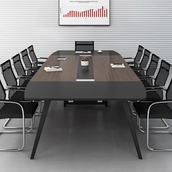 Simple модерна конферентна маса Бизнес прием малка маса за преговори дълга маса