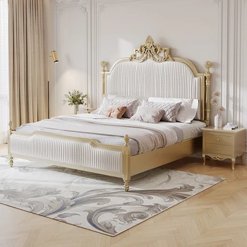 Royal Luxury Kids Double Bed Modern Whitr King Twin Frame Double Bed Girl Sleeping Cama Matrimonio Мебели за спалня