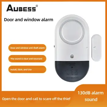 Aubess Безжична врата и прозорец сензор съпротивление магнитен смисъл аларма против кражба устройство хотел магазин защита на дома