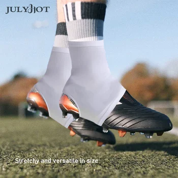 1 чифт Spike Foot Covers Super Soft High Elastic Slip Resistant Плътен цвят Spats Футбол Cleat Covers Спортни аксесоари