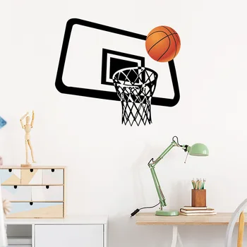 Баскетболна шапка Rebound Board Basket Стикер за стена DIY самозалепващ се модел Творчески дизайн Процес на декорация на дома за млади хора