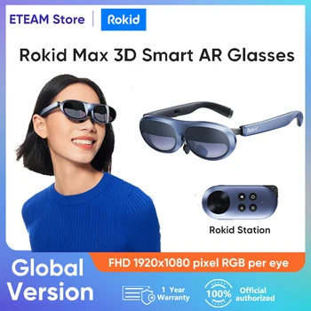 Оригинални Rokid Max AR 3D смарт очила с Rokid Station Глобална версия Micro OLED 215