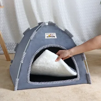 Pet Nesk Sleep Dog Playpen Cave Cage Малък развъдник Kitten легло палатка за кученце къща хижа кошница котка Чихуахуа