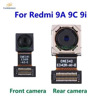 Оригинална предна задна задна камера за Xiaomi Redmi 9A 9C 9i Облицовка на модула на основната камера Backside View Резервни части за ремонт