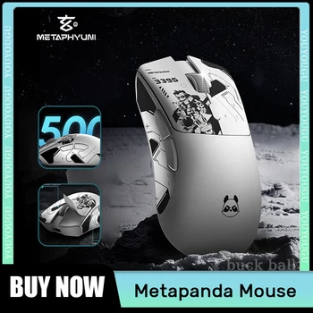 Metapanda безжична геймърска мишка 3 режим 2.4G Bluetooth мишка PAW3395 26000DPI офис Kailh Esport Геймърски мишки за Windows MAC подарък