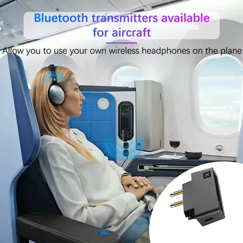 TQ BT5814 Bluetooth 5.0 аудио предавател адаптер A2DP безжичен за самолетен полет домашно забавление