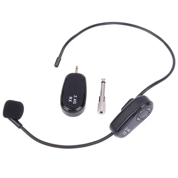 Universal 2.4G безжични слушалки Bee преподаване усилвател звук ухо висящи слушалки микрофон микрофон лесно инсталиране