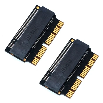 2X M.2 NGFF AHCI Nvme SSD конвертор адаптер 12+16Pin за 2013-2017 M.2 NVME SSD конвертиране адаптер