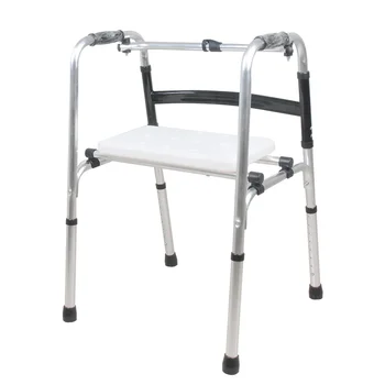 Използване на инвалиди Ортопедична медицинска мобилност Колесно устройство за проходилка със седалка за възрастни възрастни възрастни пациенти