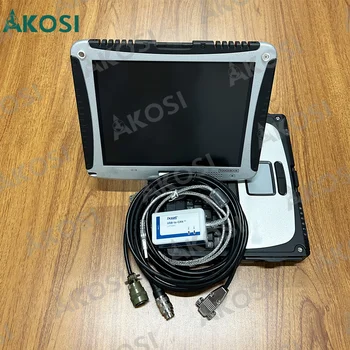 За MTU USB към CAN V2 COMPACT IXXAT диагностичен инструмент + CF19 лаптоп 2.72 MDEC ADEC кабел дизел за MTU DiaSys камион двигател диагностика
