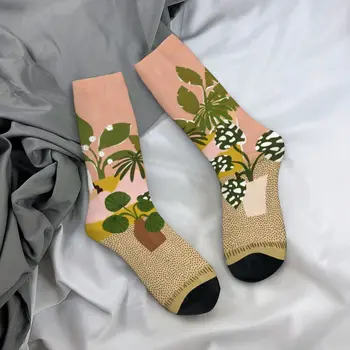 Бохемски растения Чорапи Зимни Абстрактно изкуство Чорапи Готически момичета Качествени чорапи Графични Колоездене Чорапи без хлъзгане