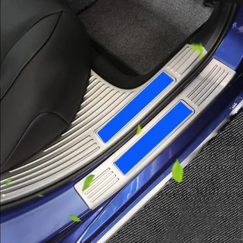 Покритие за кола висококачествена неръждаема стомана Външна + вътрешна врата за Honda Accord 2018 2019 Scuff Plate/Door Sill Car стайлинг 8PCS