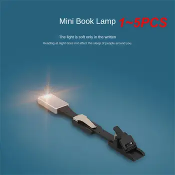 1 ~ 5PCS LED USB акумулаторна светлина за четене на книги с подвижен гъвкав клип Преносима лампа Kindle четци за електронни книги Нощна светлина