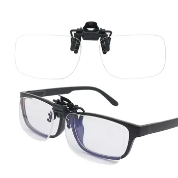 Ултра лек клип Пресбиопични очила с клипс Flip Up Down Увеличителни очила Оптични лещи без рамки Очила за четене
