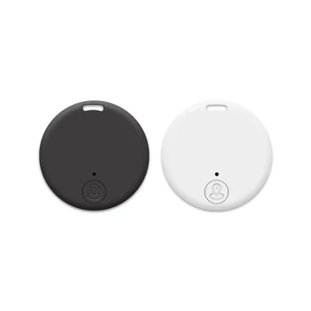 Мини GPS тракер Безжичен Bluetooth 5.0 Анти-изгубено устройство Интелигентен локатор Pet Key Wallet Tracker с ключодържател черен