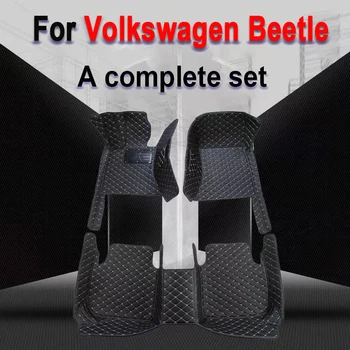 Стелки за кола за Volkswagen Beetle A5 2012 ~ 2018 Основната и ко-пилотна компютърна кутия Кожени автомобилни стелки Напълно комплектовани аксесоари за кола